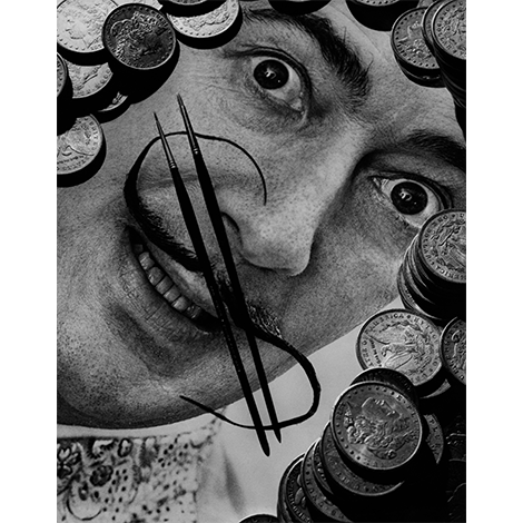Philippe Halsman, « Dalí, Why do you paint ? -Because I love art », 1954, Estate Halsman © Philippe Halsman Estate 2023, Image rights of Salvador Dalí reserved, Fundació Gala-Salvador Dalí