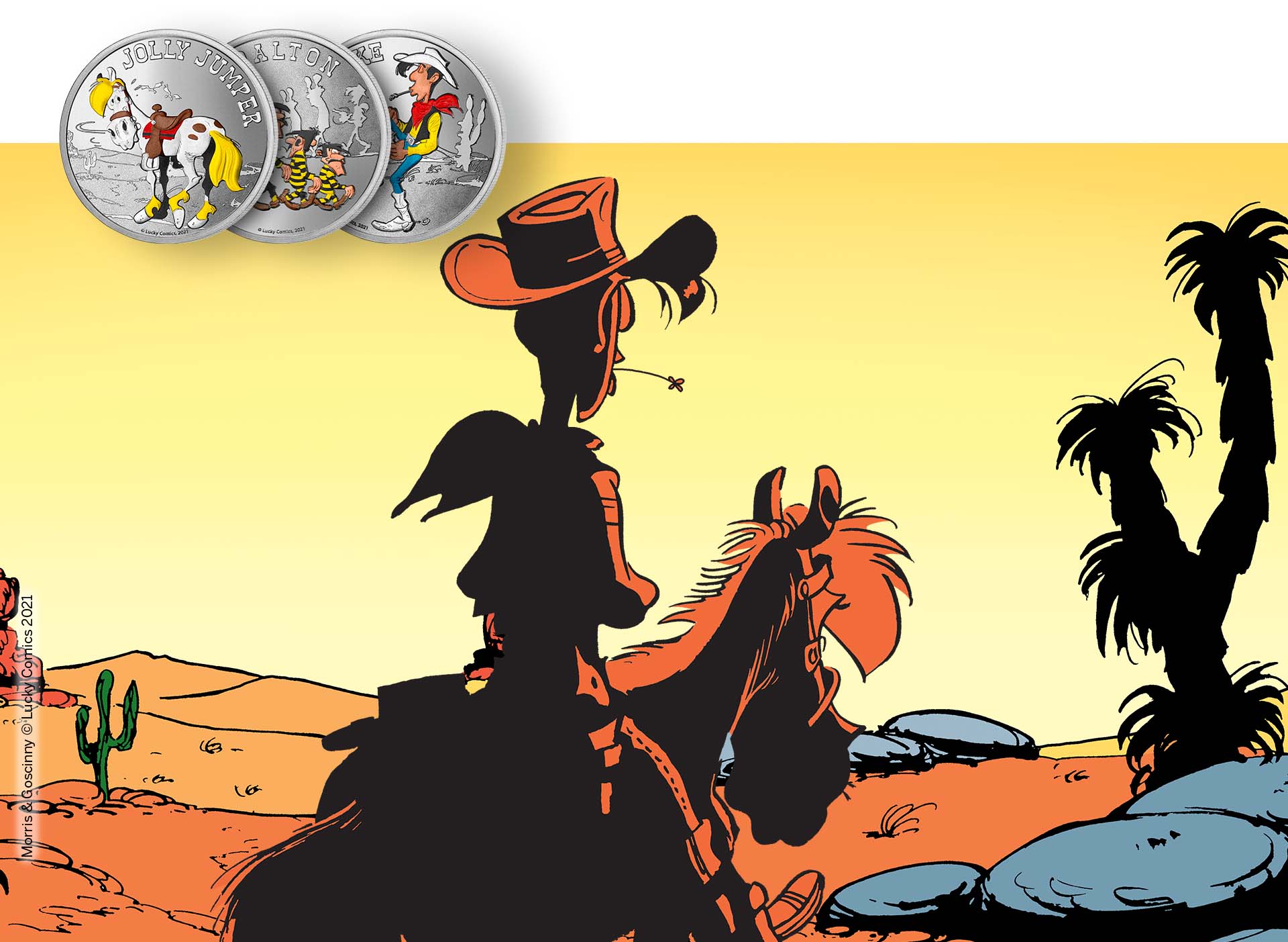 Lucky Luke mini-médailles