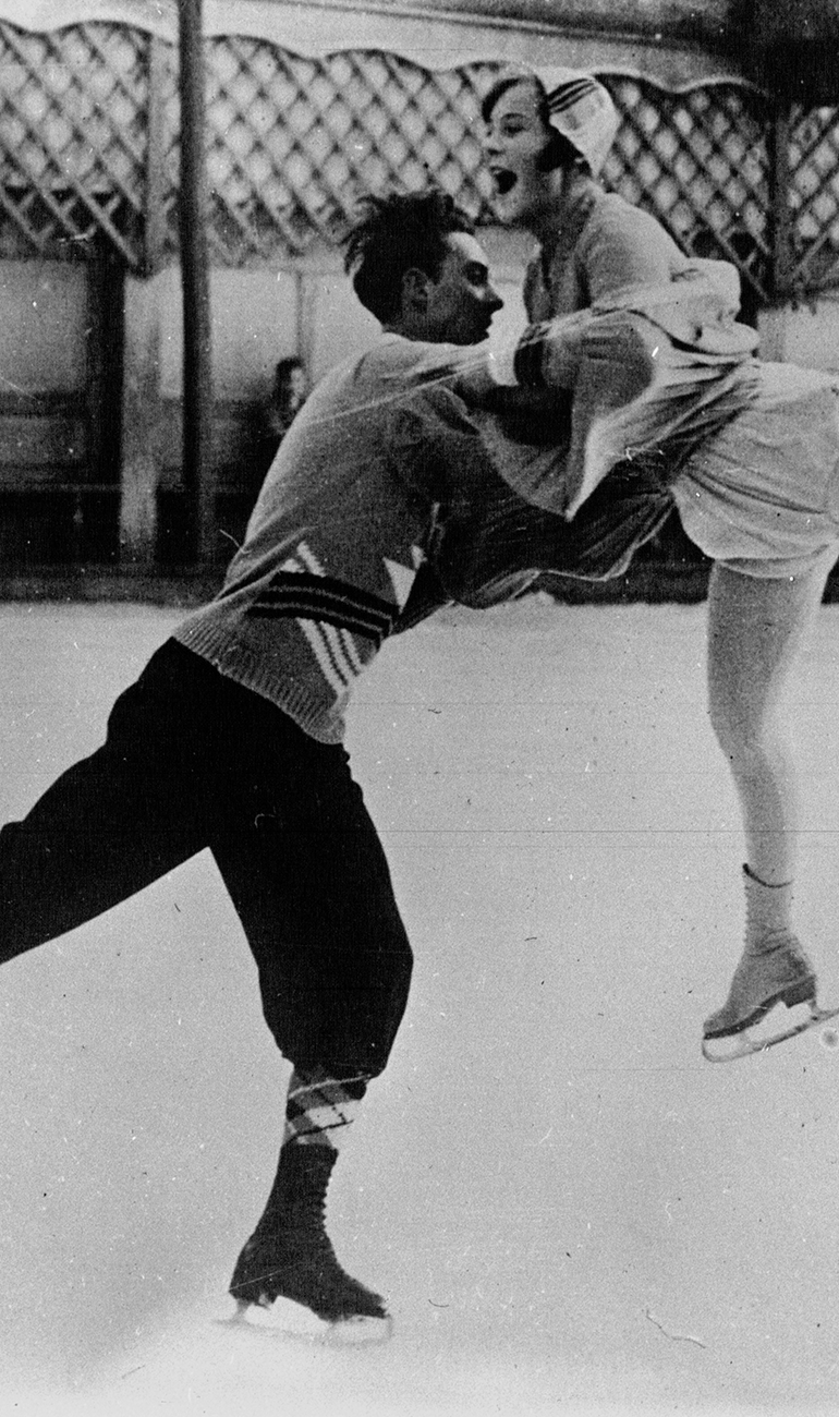 Karl Schaeffer et Sonya Heinie, champions norvégiens Agence Mondial © Bibliothèque nationale de France - Gallica