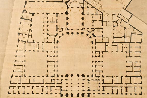 Plan de la cour d'honneur © Monnaie de Paris