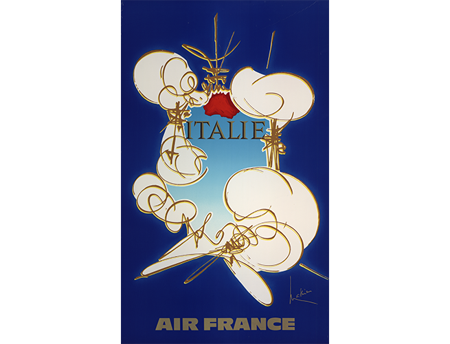 Affiche Italie © Air France  ©ADAGP, Paris, 2025