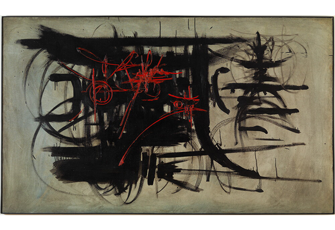 Un Silence de Guibert Nogent, 1951, Huile sur bois, 130 x 217,5 cm © Centre Pompidou MNAM _ Philippe Migeat _ Dist. Grand Palais Rmn © Adagp, Paris, 2025