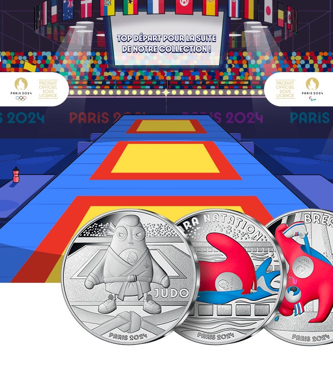 Jeux Olympiques de Paris 2024 - Le Drapeau - Monnaie de 250€ Or - BU -  Vague 1