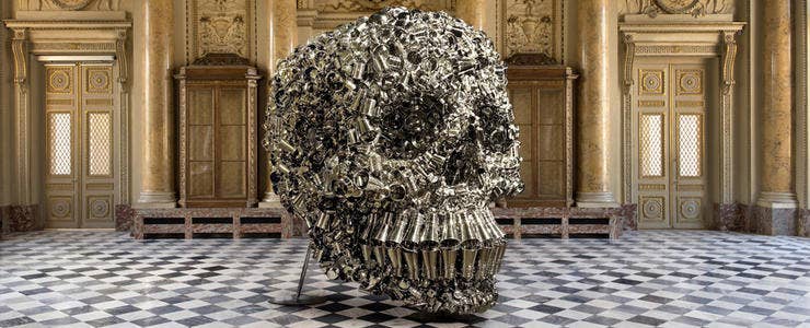 Subodh Gupta, Very Hungry God, acier inoxydable, 2006. PINAULT COLLECTION | © Subodh Gupta