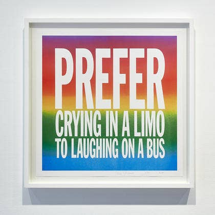 John Giorno, YOU GOT TO BURN TO SHINE, 2017 Archival Pigment print, 66 × 66 cm Édition de 75 (JGIOR0014) Édité par Cahiers d’Art