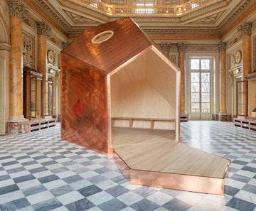 Thomas Schütte, Kristall II, 2014 [Maison de cristal/Crystal House], Cuivre, bois/Copper, wood, 500 x 470 x 775 cm, Galerie Pietro Spartà © Martin Argyroglo