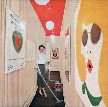 Martha Rosler, Woman with Vacuum, or Vacuuming Pop Art | © Coll. Privée Paris