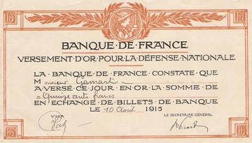 versement_dor_pour_la_defense_nationale © Monnaie de Paris Collections historiques versement_dor_pour_la_defense_nationale © Monnaie de Paris Collections historiques